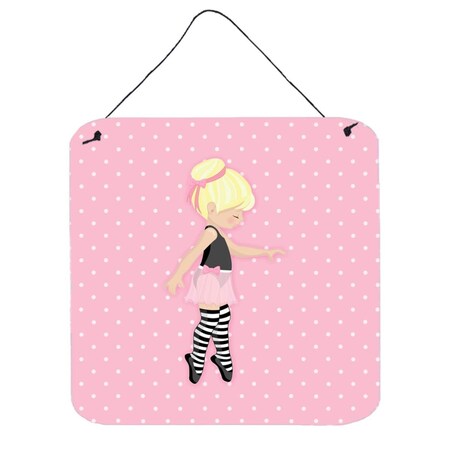 Carolines Treasures Ballerina Blonde Releve Wall or Door Hanging Prints BB5162DS66